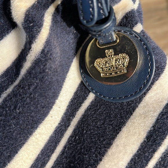 Juicy Couture Navy & White Stripe Terry Bag - Picture 7 of 9